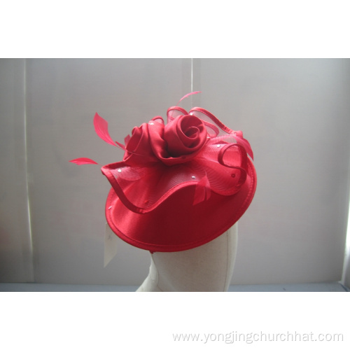 NEW-Women's Satin Church Fascinators Hats --YJ85